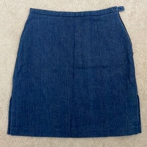 ESPRIT jean mini skirt with side slits
